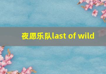 夜愿乐队last of wild